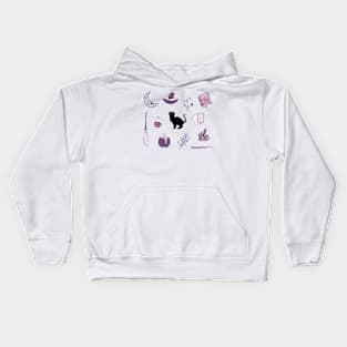 Purple Witch Pack Kids Hoodie